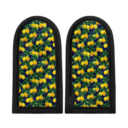 Tropical Lemon Pattern Print Skillet Handle Cover