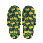 Tropical Lemon Pattern Print Slippers