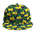 Tropical Lemon Pattern Print Snapback Cap