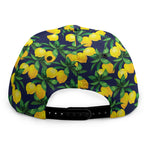 Tropical Lemon Pattern Print Snapback Cap