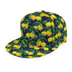 Tropical Lemon Pattern Print Snapback Cap