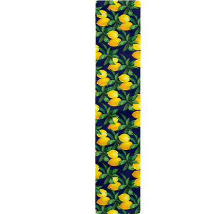 Tropical Lemon Pattern Print Table Runner