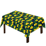Tropical Lemon Pattern Print Tablecloth