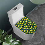 Tropical Lemon Pattern Print Toilet Lid Cover