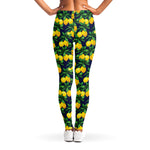 Tropical Lemon Pattern Print Women's Leggings