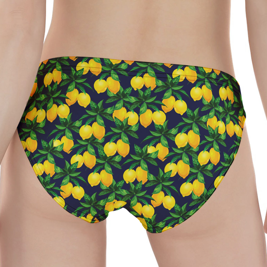 Tropical Lemon Pattern Print Women's Panties