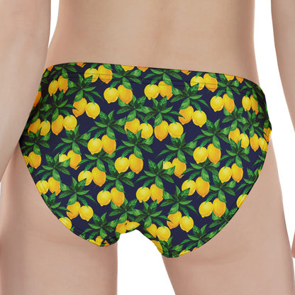 Tropical Lemon Pattern Print Women's Panties
