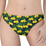 Tropical Lemon Pattern Print Women's Thong