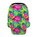 Tropical Lotus Pattern Print Baby Seat Cover