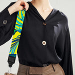 Tropical Lotus Pattern Print Bag Strap