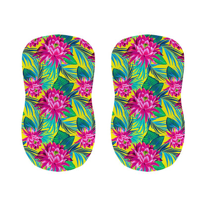 Tropical Lotus Pattern Print Bar Stool Covers