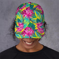 Tropical Lotus Pattern Print Baseball Cap