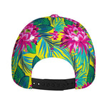 Tropical Lotus Pattern Print Baseball Cap
