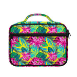 Tropical Lotus Pattern Print Briefcase Bible Bag