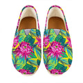 Tropical Lotus Pattern Print Casual Shoes