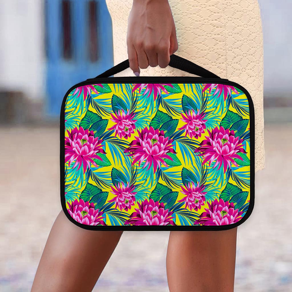 Tropical Lotus Pattern Print Classic Bible Case