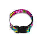Tropical Lotus Pattern Print Dog Collar