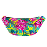 Tropical Lotus Pattern Print Fanny Pack