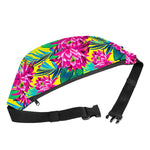 Tropical Lotus Pattern Print Fanny Pack