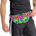 Tropical Lotus Pattern Print Fanny Pack