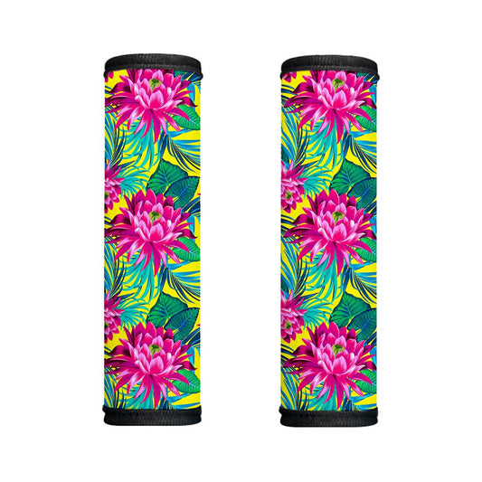 Tropical Lotus Pattern Print Handle Covers