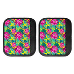 Tropical Lotus Pattern Print Handle Covers