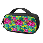 Tropical Lotus Pattern Print Insulin Cooler Travel Case