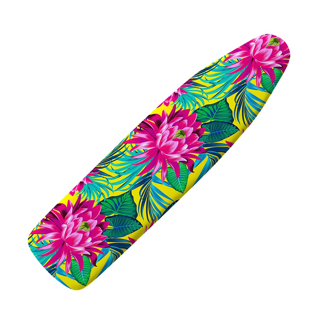 Tropical Lotus Pattern Print Ironing Board Cover