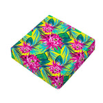 Tropical Lotus Pattern Print Outdoor Seat Cushion Cover