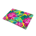 Tropical Lotus Pattern Print Pet Cooling Mat Cover