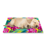 Tropical Lotus Pattern Print Pet Cooling Mat Cover