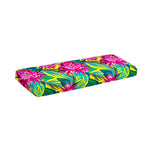 Tropical Lotus Pattern Print Piano Keyboard Cover