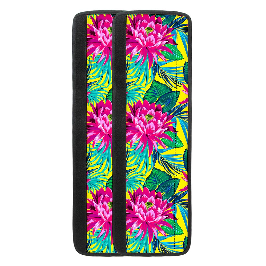 Tropical Lotus Pattern Print Refrigerator Handle Covers