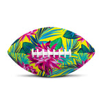 Tropical Lotus Pattern Print Rugby Ball