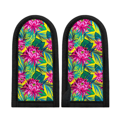 Tropical Lotus Pattern Print Skillet Handle Cover