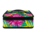 Tropical Lotus Pattern Print Small Lunch Bag