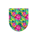 Tropical Lotus Pattern Print Toilet Lid Cover
