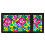 Tropical Lotus Pattern Print Trifold Wallet