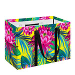 Tropical Lotus Pattern Print Utility Tote Bag