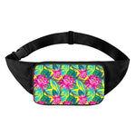 Tropical Lotus Pattern Print Waist Bag
