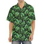 Tropical Monstera Leaves Pattern Print Aloha Shirt