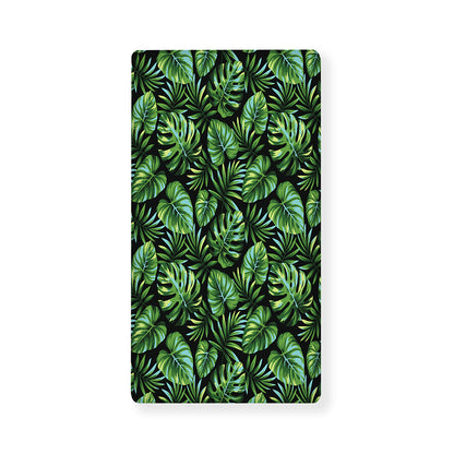 Tropical Monstera Leaves Pattern Print Baby Crib Sheet