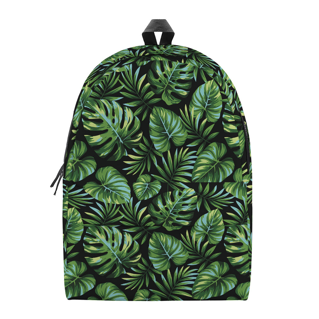 Tropical Monstera Leaves Pattern Print Backpack