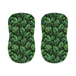 Tropical Monstera Leaves Pattern Print Bar Stool Covers