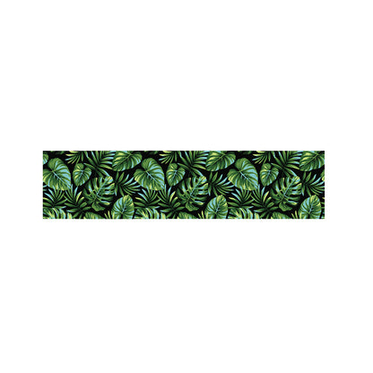 Tropical Monstera Leaves Pattern Print Bed Runner