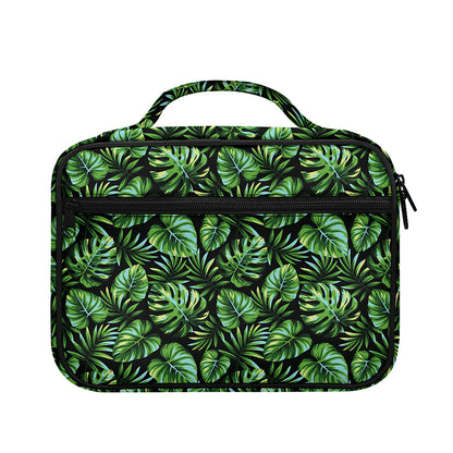 Tropical Monstera Leaves Pattern Print Briefcase Bible Bag