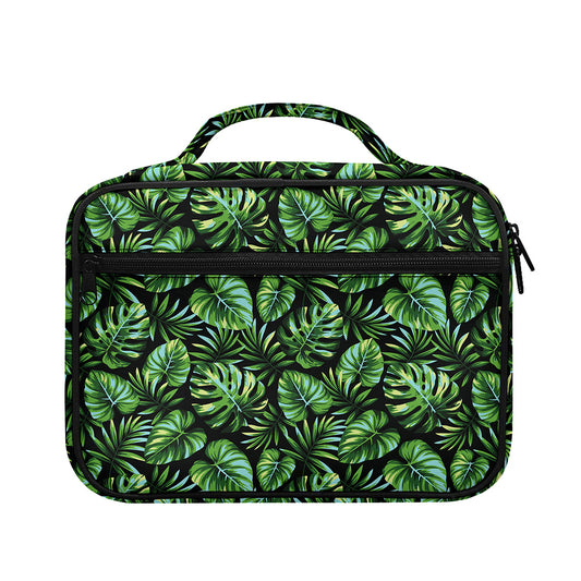 Tropical Monstera Leaves Pattern Print Briefcase Bible Bag