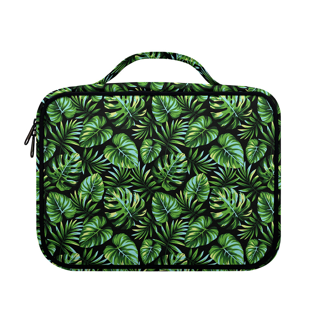 Tropical Monstera Leaves Pattern Print Briefcase Bible Bag