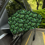 Tropical Monstera Leaves Pattern Print Car Side Mirror Covers