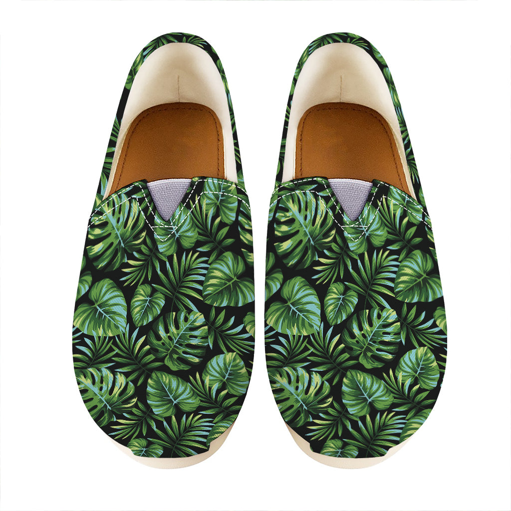 Tropical Monstera Leaves Pattern Print Casual Shoes